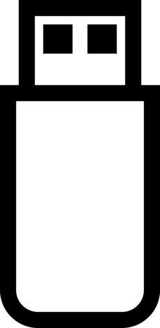 Pendrive Outlined Craft Design Svg File, Free Vectors File